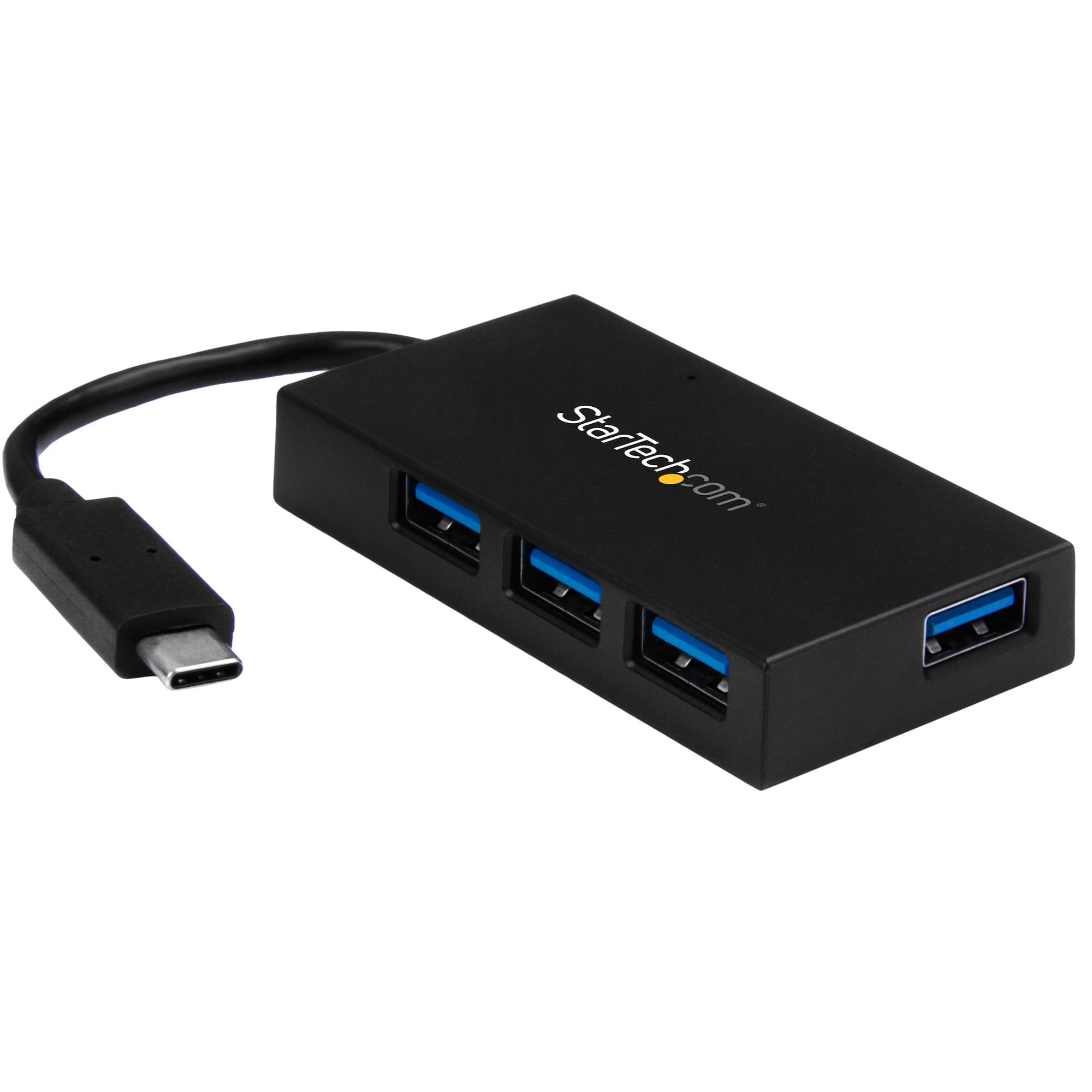 Startech 4-Port USB-C Hub - C to 4x A - USB 3.0 Hub With Power Adapter