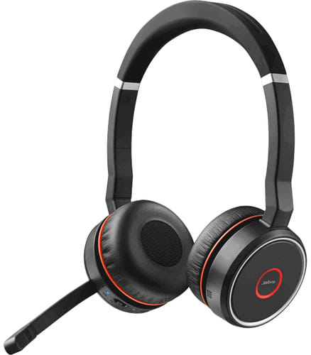 Jabra Evolve 75 MS Stereo ANC BT HS w/CHRGNG STND