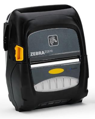 Zebra ZQ510 3" BT3/WLAN Active NFC Receipt and Label Mobile Printer