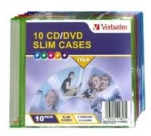 Verbatim Slim CD/DVD 10pk Slim Colored Cases