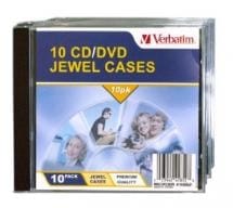 Verbatim CD/DVD Jewel Cases 1 Discs Transparent