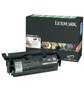 Lexmark T650H11P BK PREBATE TONER YIELD 25000 PP