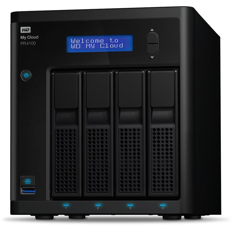 Western Digital PR4100 N3710 Ethernet LAN Desktop Black NAS
