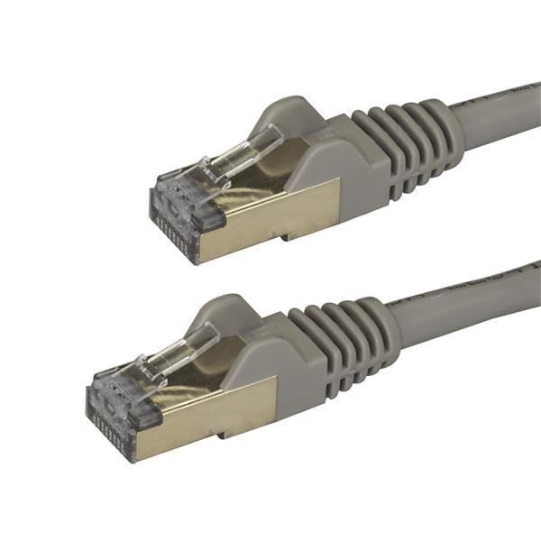 StarTech 2m Gray Cat6a Ethernet Cable - Shielded (STP)