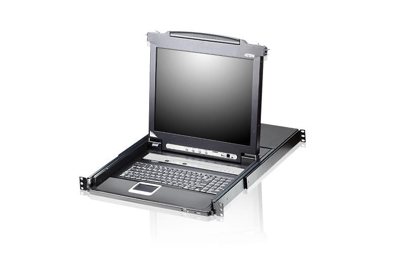 ATEN 16-Port Single Rail LCD KVM Switch