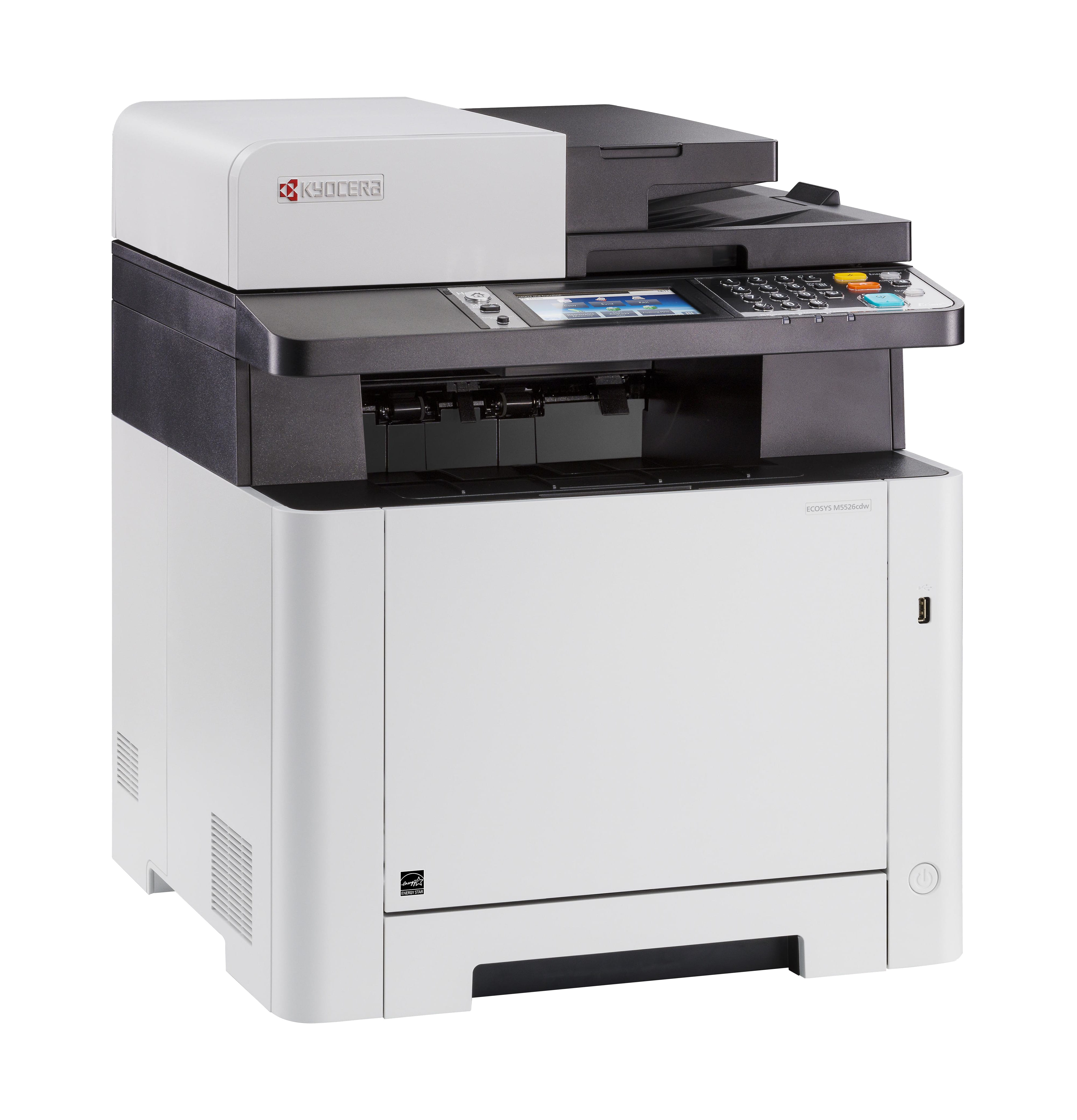 Kyocera 1102R73AS0 ECOSYS M5526CDW Wireless Multi-Function Colour Laser Printer (Print/Copy/Scan)