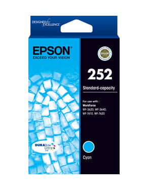 Epson 252 Std Capacity Durabrite Ultra Cyan Ink