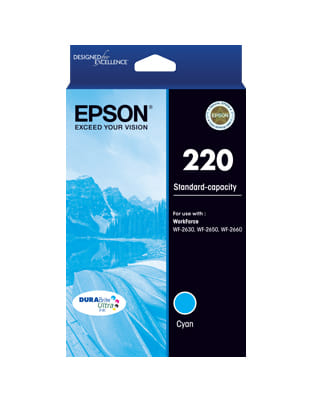 Epson 220 Std Cap Durabrite Ultra Cyan Ink