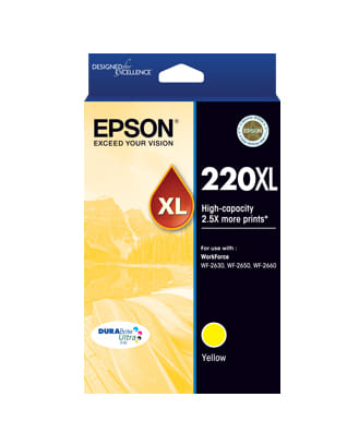 Epson 220XL Ink Cartridge, Yellow