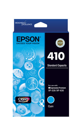 Epson 410 Std Cap Claria Premium Cyan Ink Cart