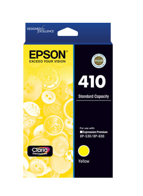 Epson 410 Premium Yellow Ink Cart; Xp-530 Xp-630
