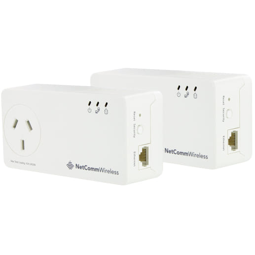 Netcomm NP511 PowerLine network Adapter 500 Mbit/s Ethernet LAN White 2 pc(s)