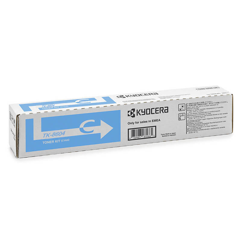 Kyocera TK-8604C Toner Kit Cyan - For C8650DN