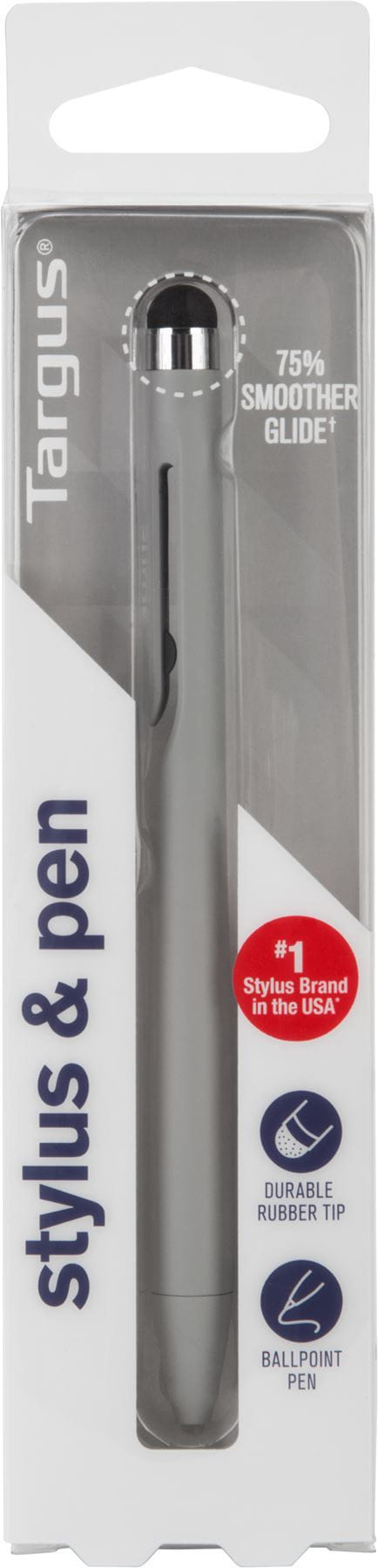 Targus Stylus And Pen with Embedded Clip Grey