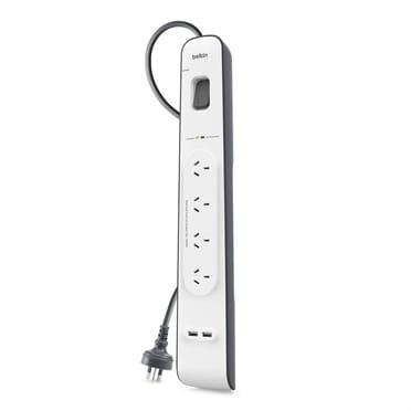 Belkin 4 Outlet with 2M Cord with 2 USB Ports