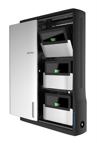 Ergotron Charging Station organizer Wall Mounted Stainless steel Black, Metallic