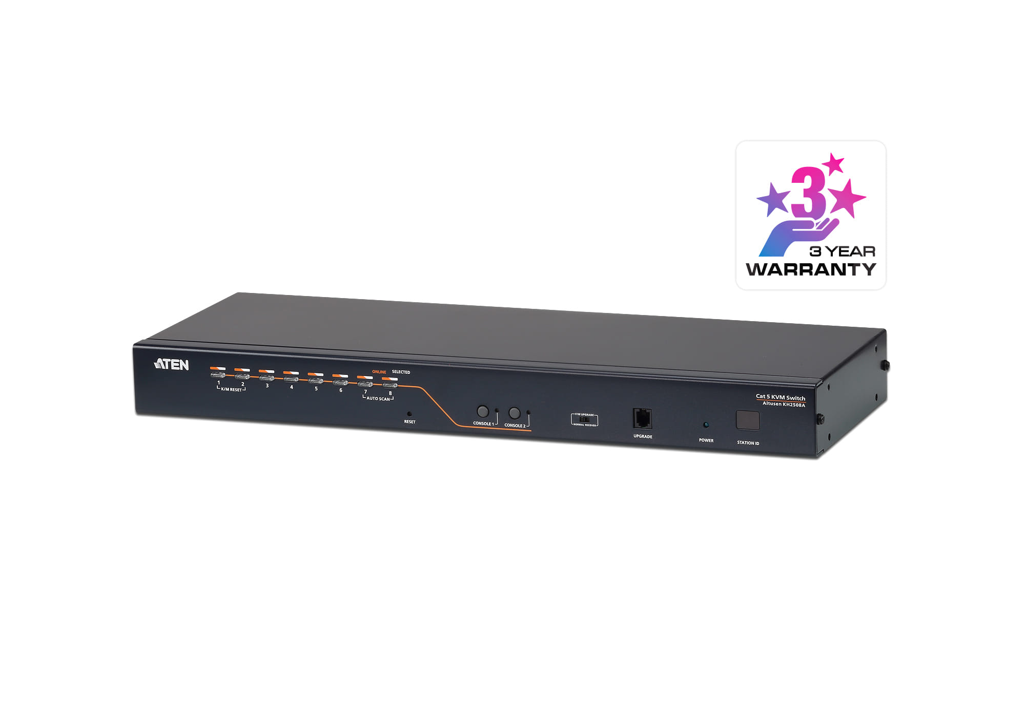 ATEN 2Console 8Port Rack Cat5 Matrix KVM Switch