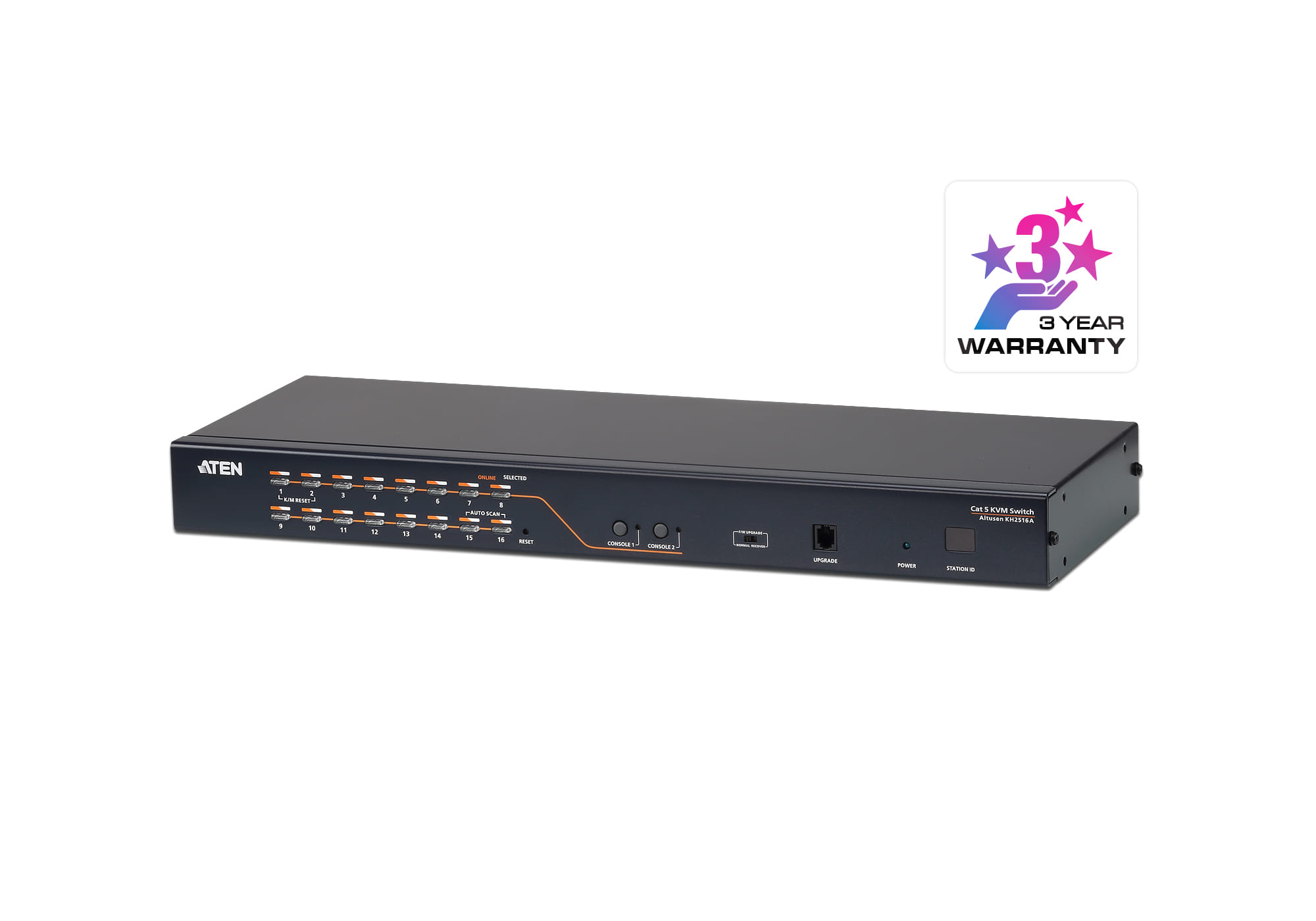 Aten 2 Console 16Port RackMount KVM