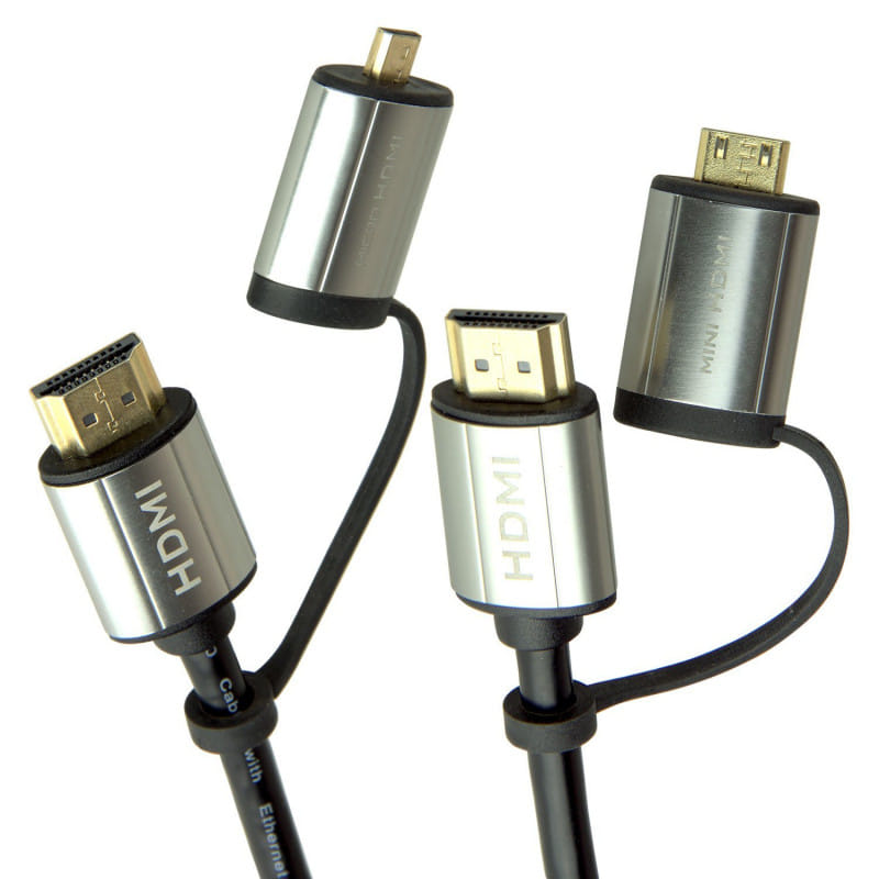Laser HDMI 4K Full Size & Mini HDMI - 1.8m
