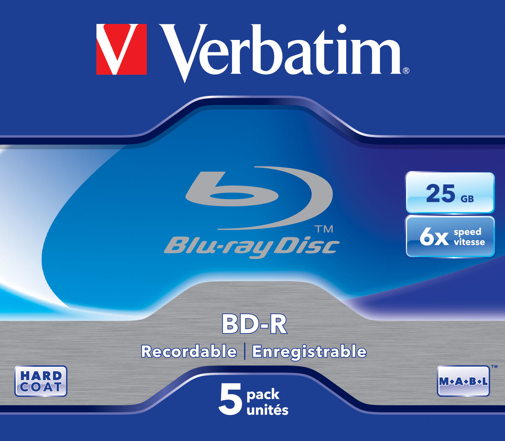 Verbatim 43715 blank Blu-Ray disc BD-R 25GB 5 pc(s)