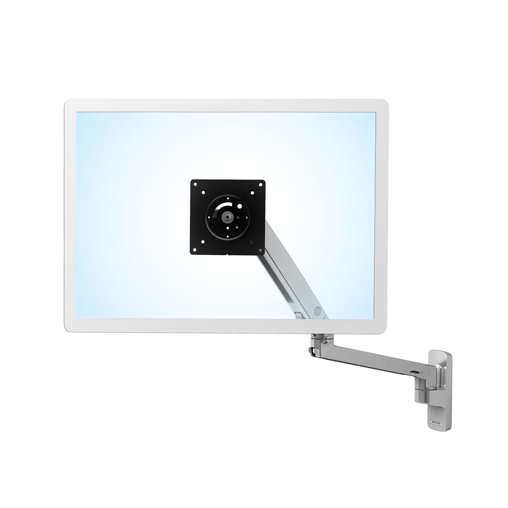 Ergotron MXV Wall Monitor Arm Polished Aluminum