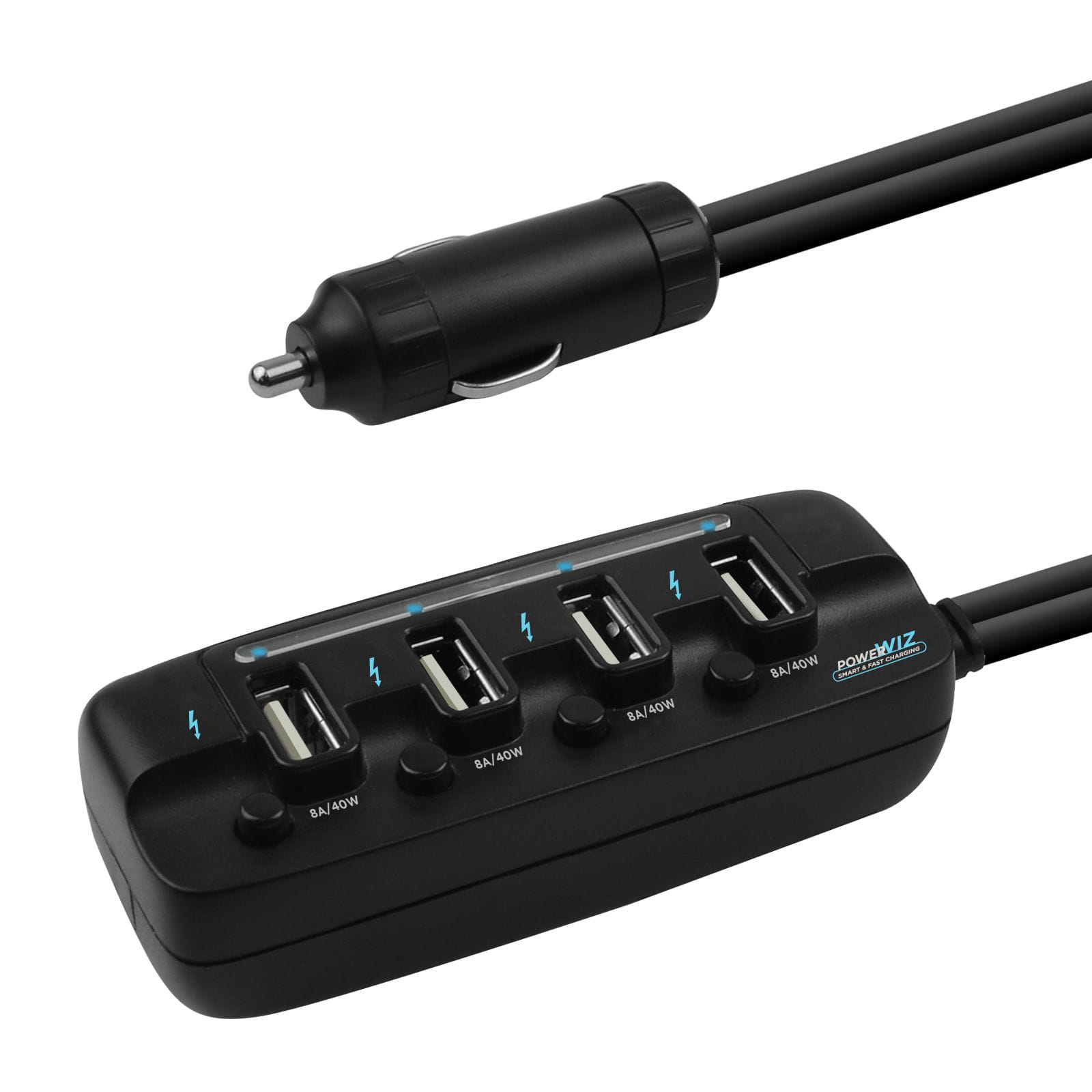 mbeat 4Ports USB Rapid 40W Car Charger