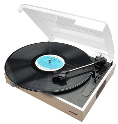 mbeat Wooden Style USB Turntable Recorder