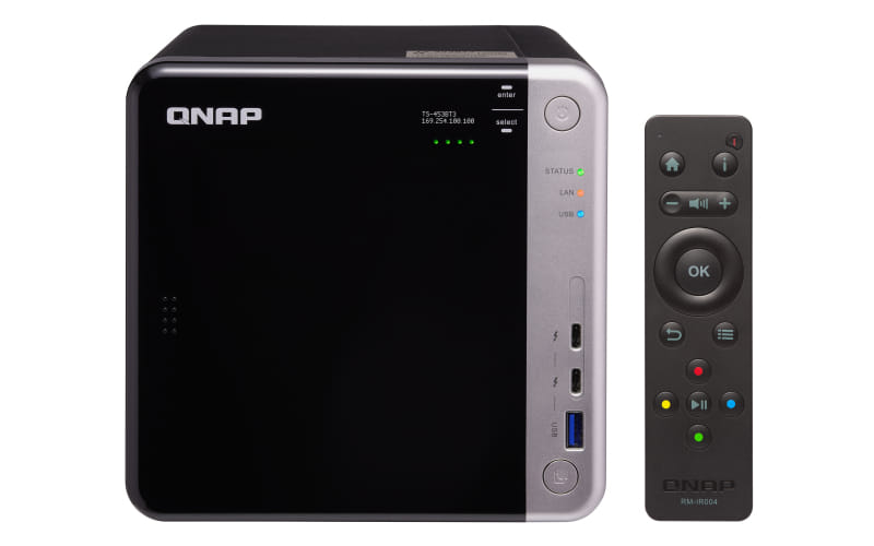 QNAP TS-453BT3 J3455 Ethernet LAN Tower Black NAS