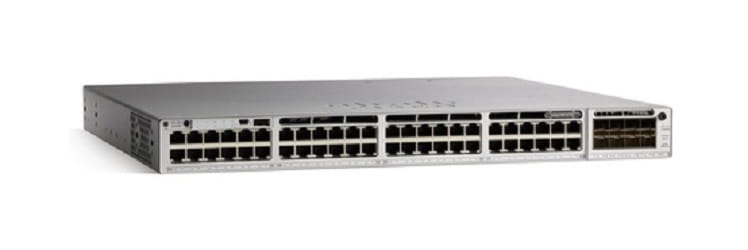 Cisco Catalyst 9300 48-Port 2.5G (12 10G/mGig) Copper With Modular Uplinks, Essentials