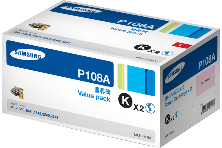 Samsung MLT-P108A 2 pc(s) Original Black Toner Cartridge