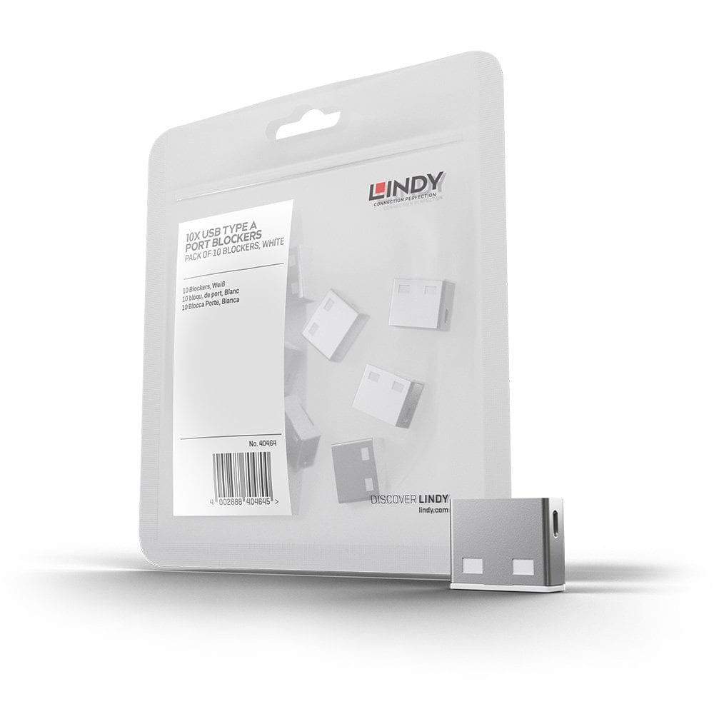 Lindy USBA Port Blocker 10Pack w/o Key - White