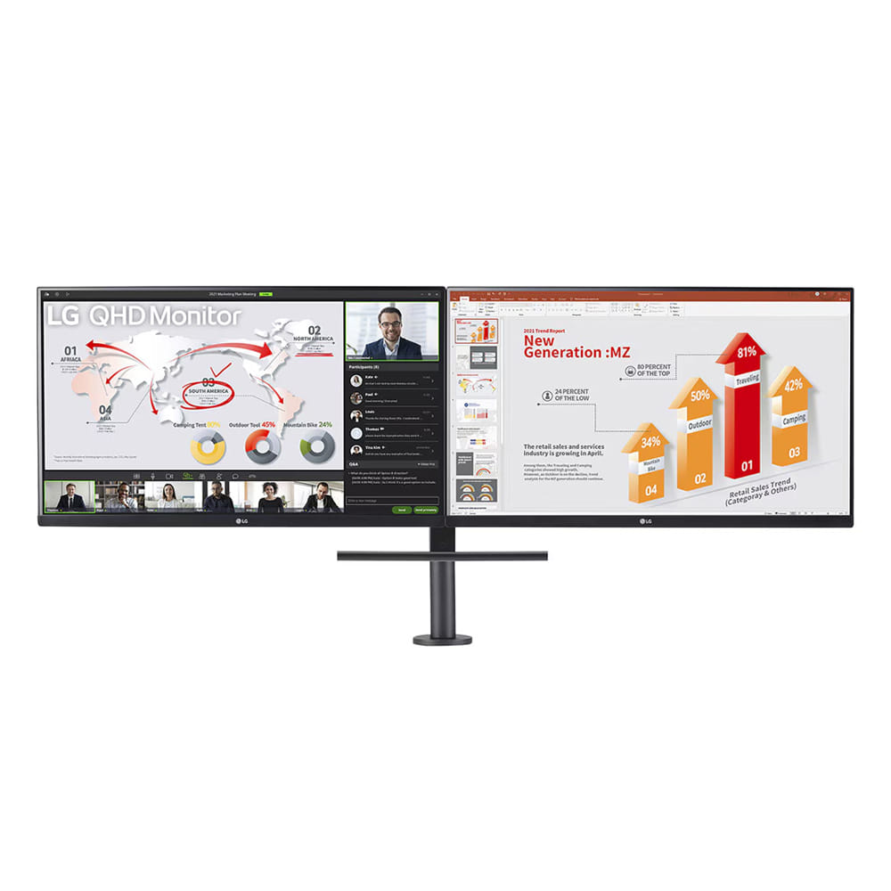 LG 27QP88D-BS ErgoDual 27" QHD IPS 75Hz Monitor