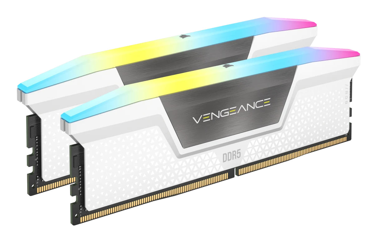 Corsair Vengeance RGB 16GB (2x8GB) DDR5-5200 Memory - White