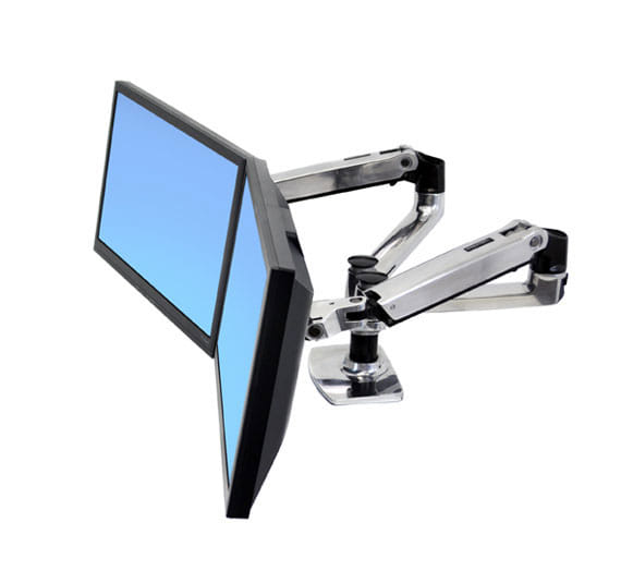 Ergotron LX Dual Side by Side Arm MON DSK ALM