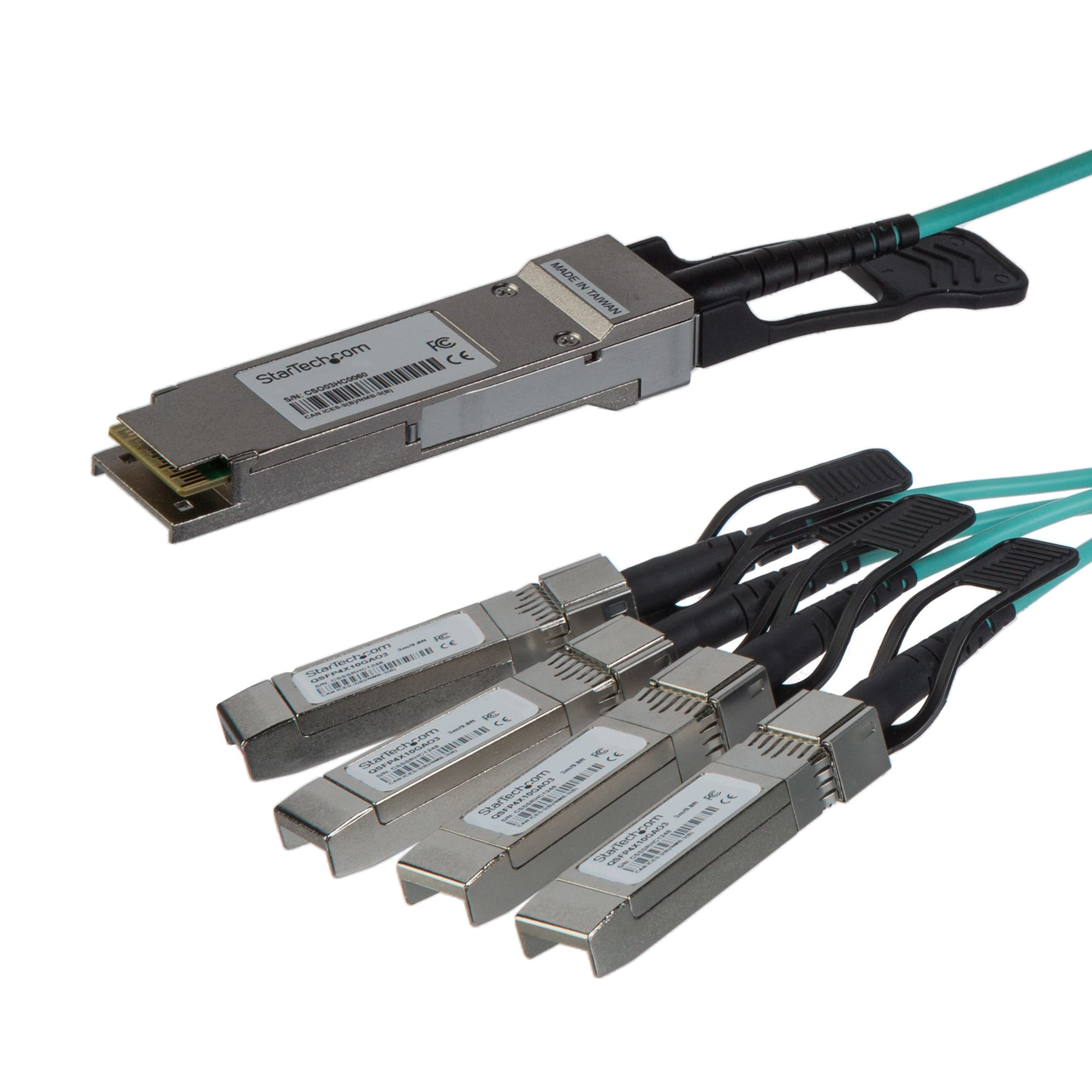 StarTech Cisco QSFP-4X10G-AOC7M Compatible QSFP+ 7m Breakout Cable