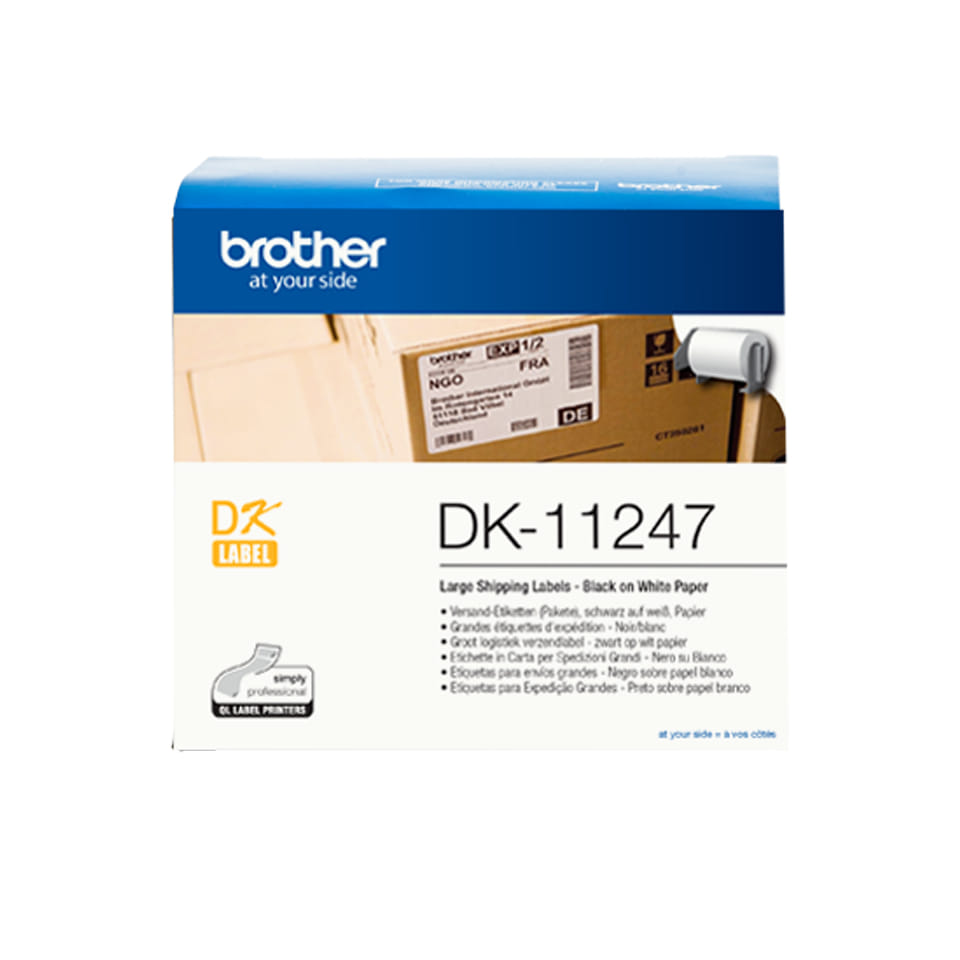 Brother Label-Making Tape 103mmx164mm Black on White