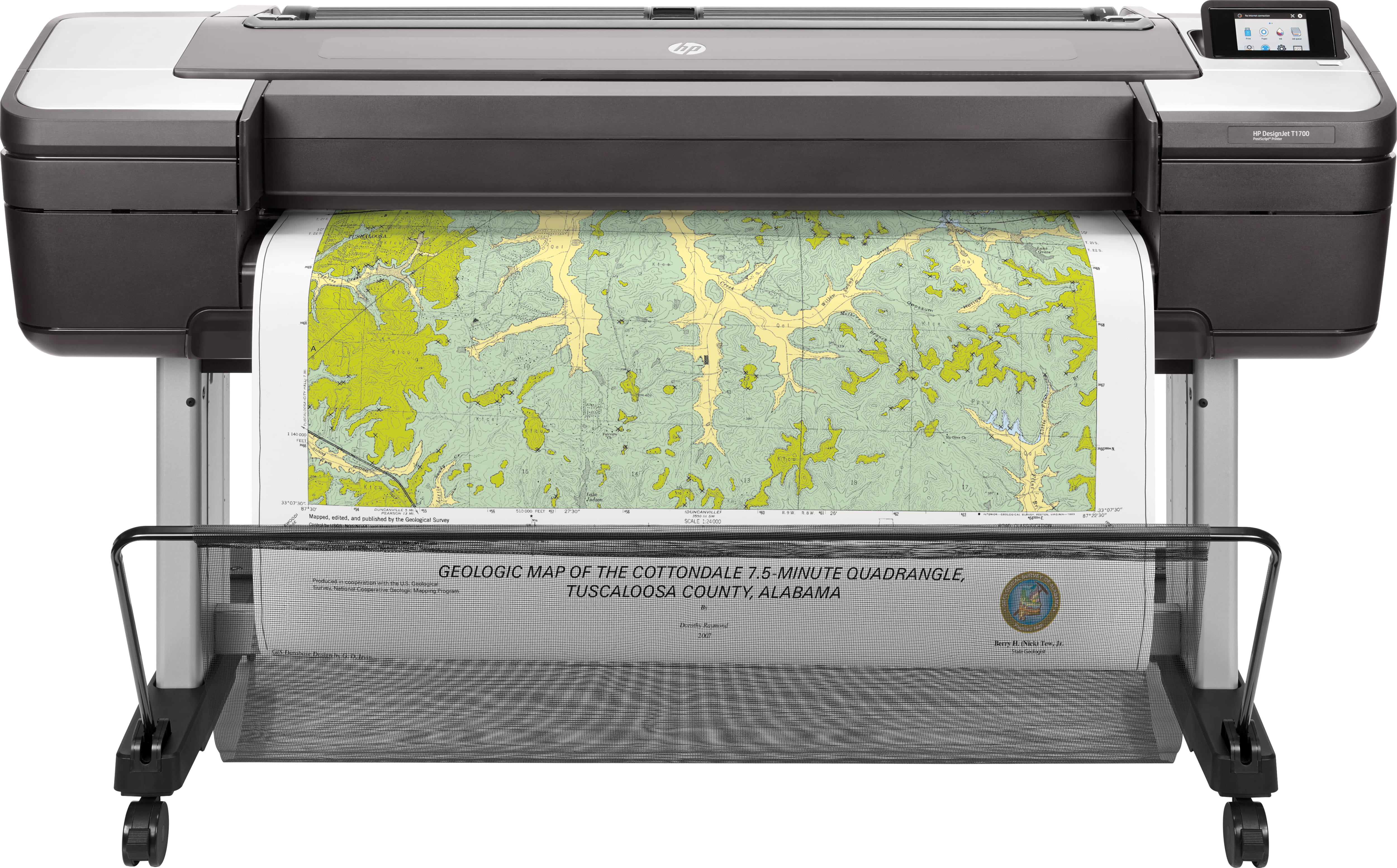 HP Designjet T1700 large Format Printer Thermal inkjet Colour 2400 x 1200 DPI 1118 1676 mm
