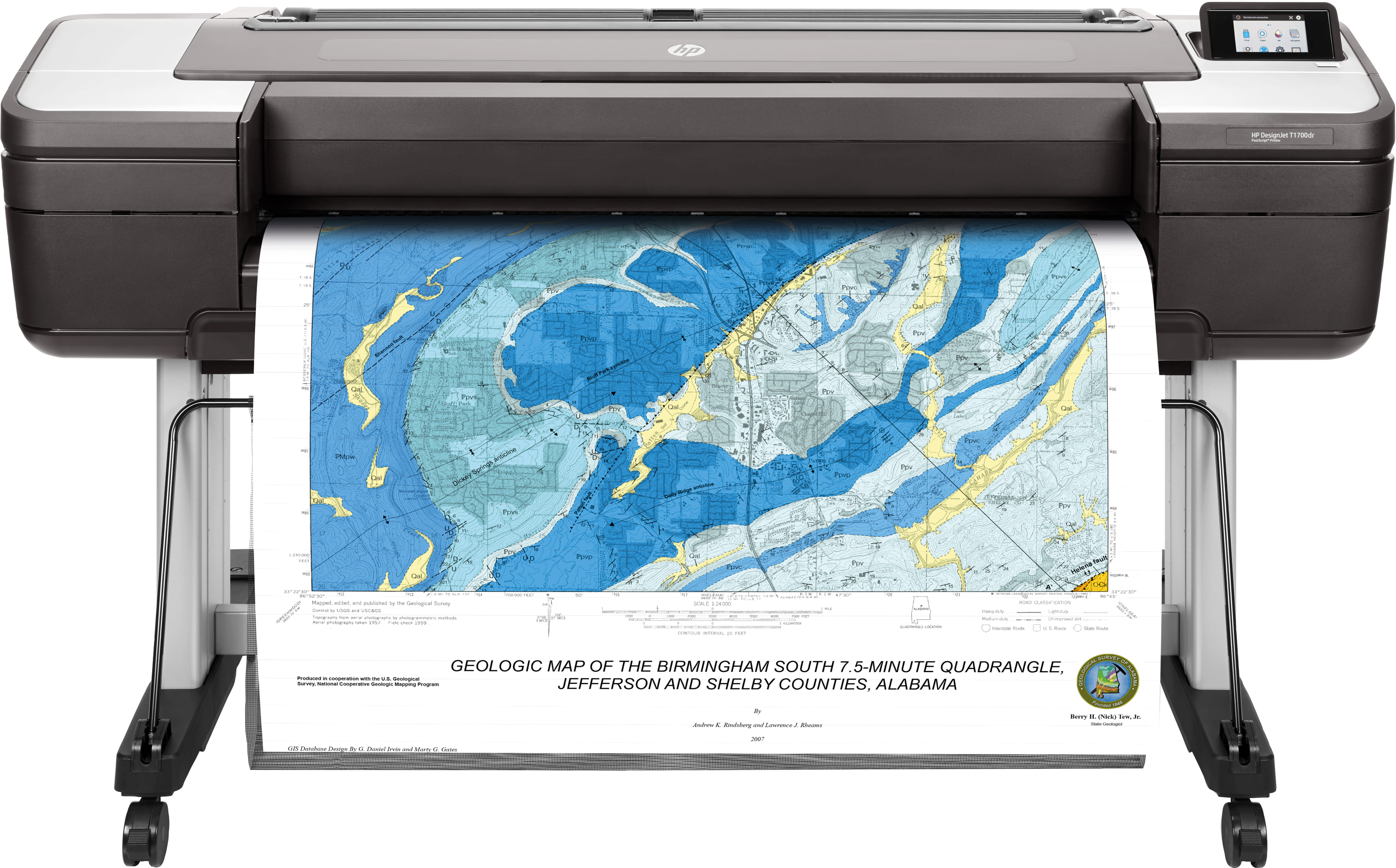 HP Dsignjt T1700 44" DualRoll Pstscript Printer