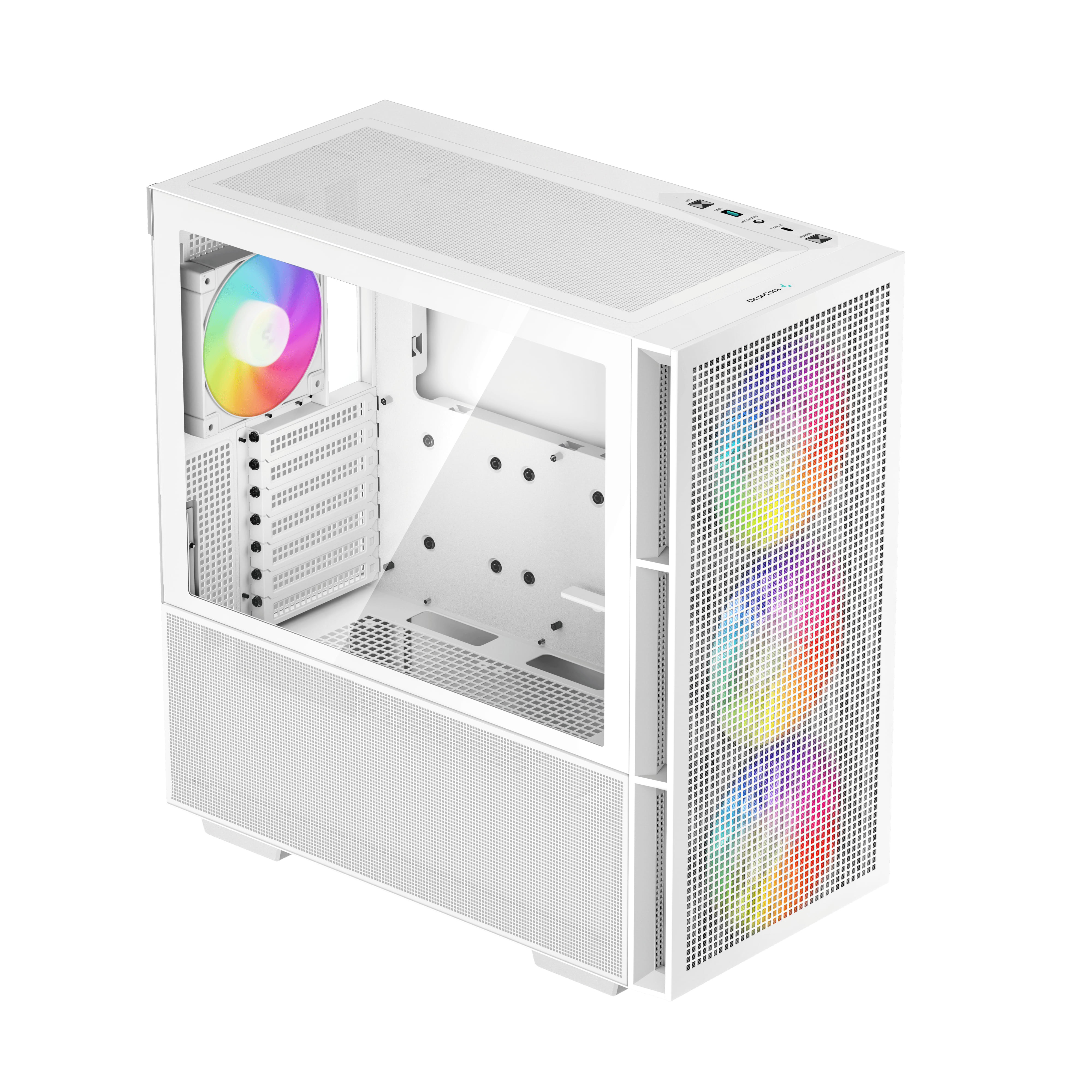 Deepcool CH560 Tempered Glass Mid Tower ATX Case - White