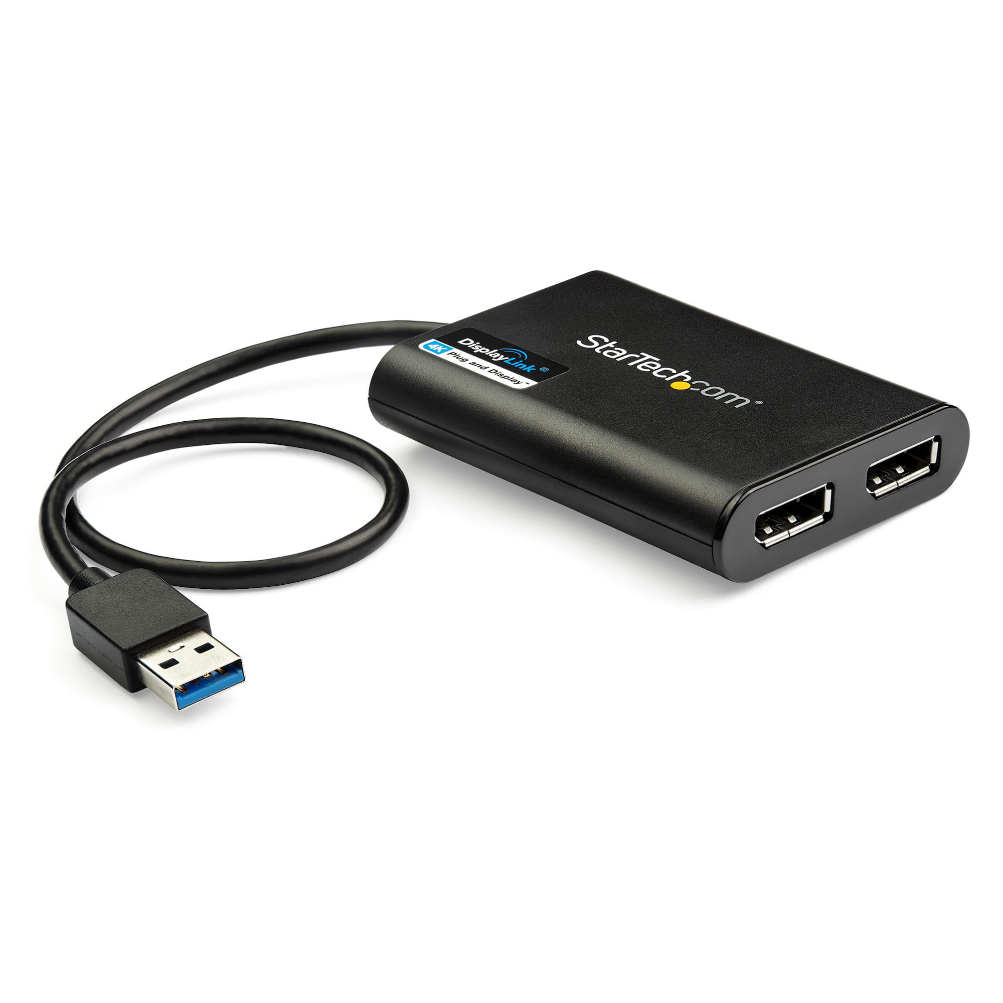 StarTech USB 3.0 to Dual DisplayPort Adapter 4K 60Hz