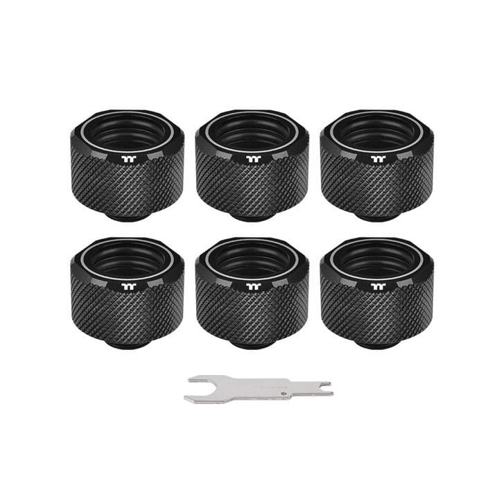 Thermaltake C-PRO G1/4 PETG Tube 16mm OD Compression - Black 6pk