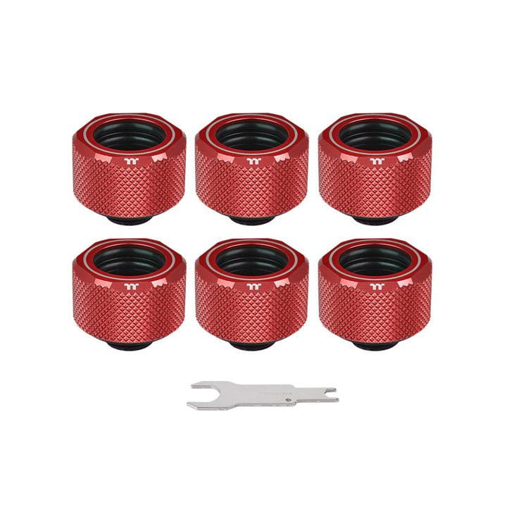 Thermaltake C-PRO G1/4 PETG Tube 16mm OD Compression - Red 6pk