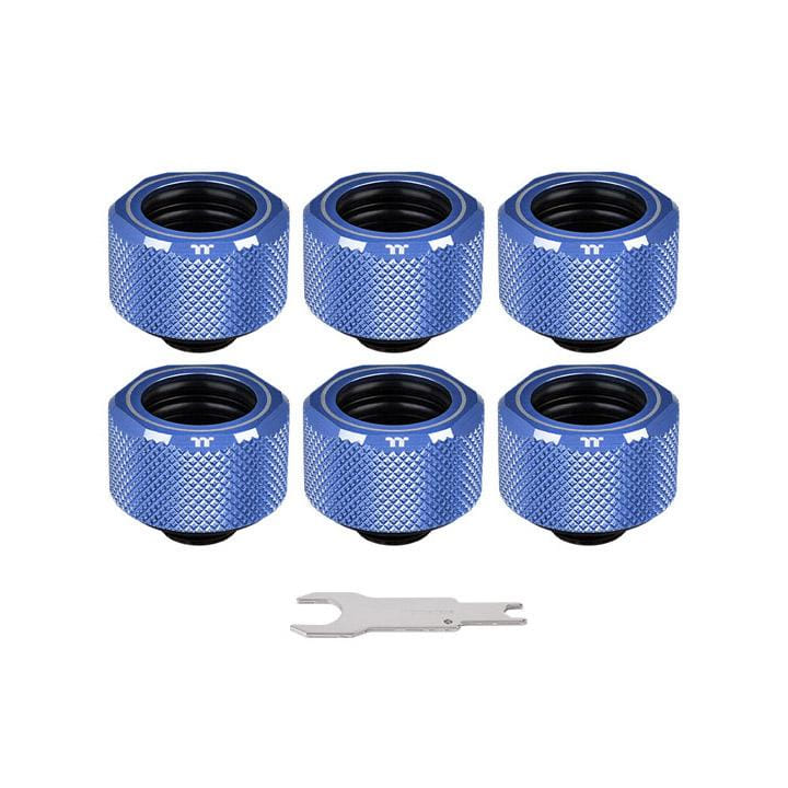 Thermaltake C-PRO G1/4 PETG Tube 16mm OD Compression - Blue 6pk