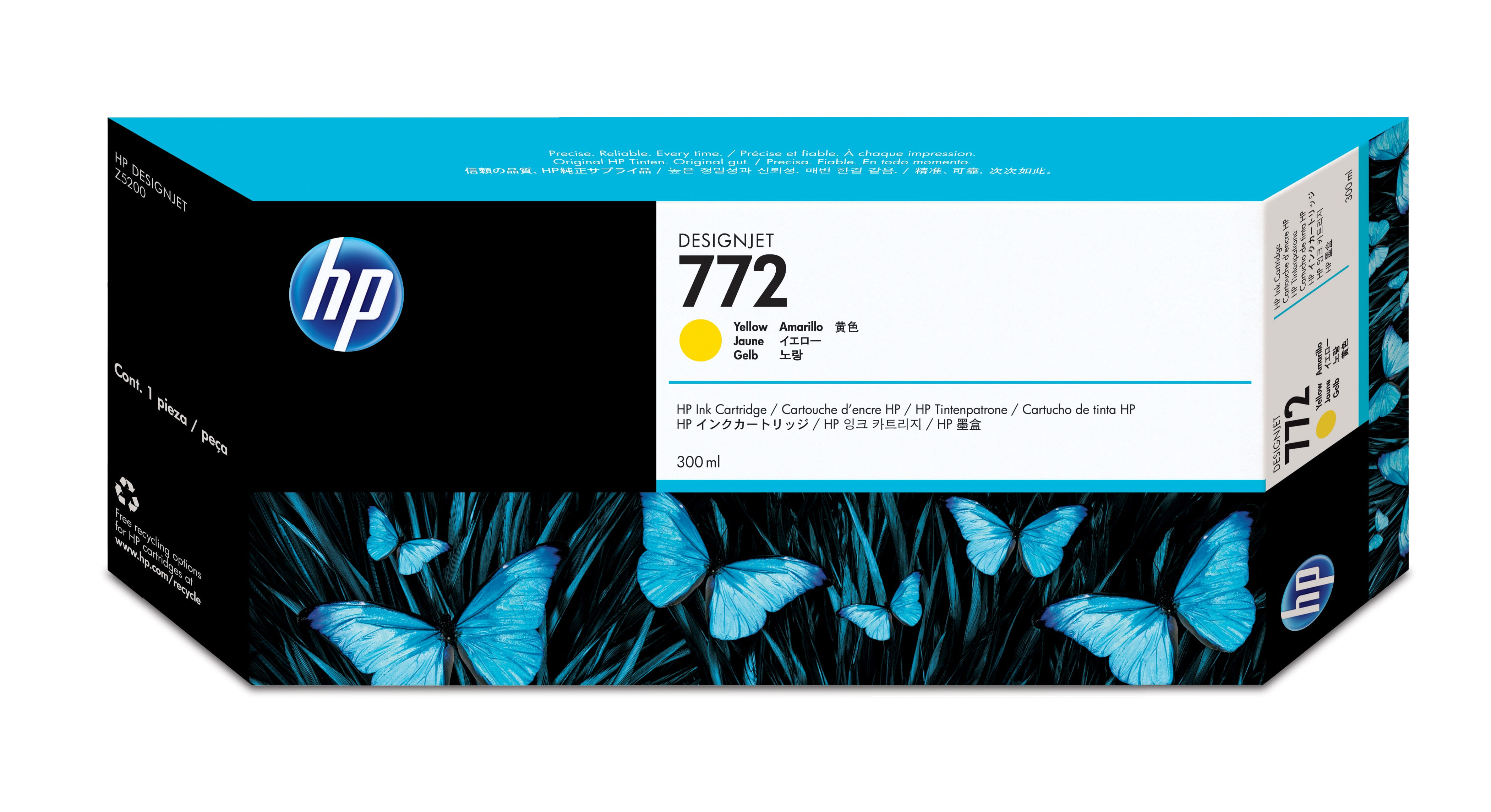 HP 772 300ml Yellow Ink Cartridge