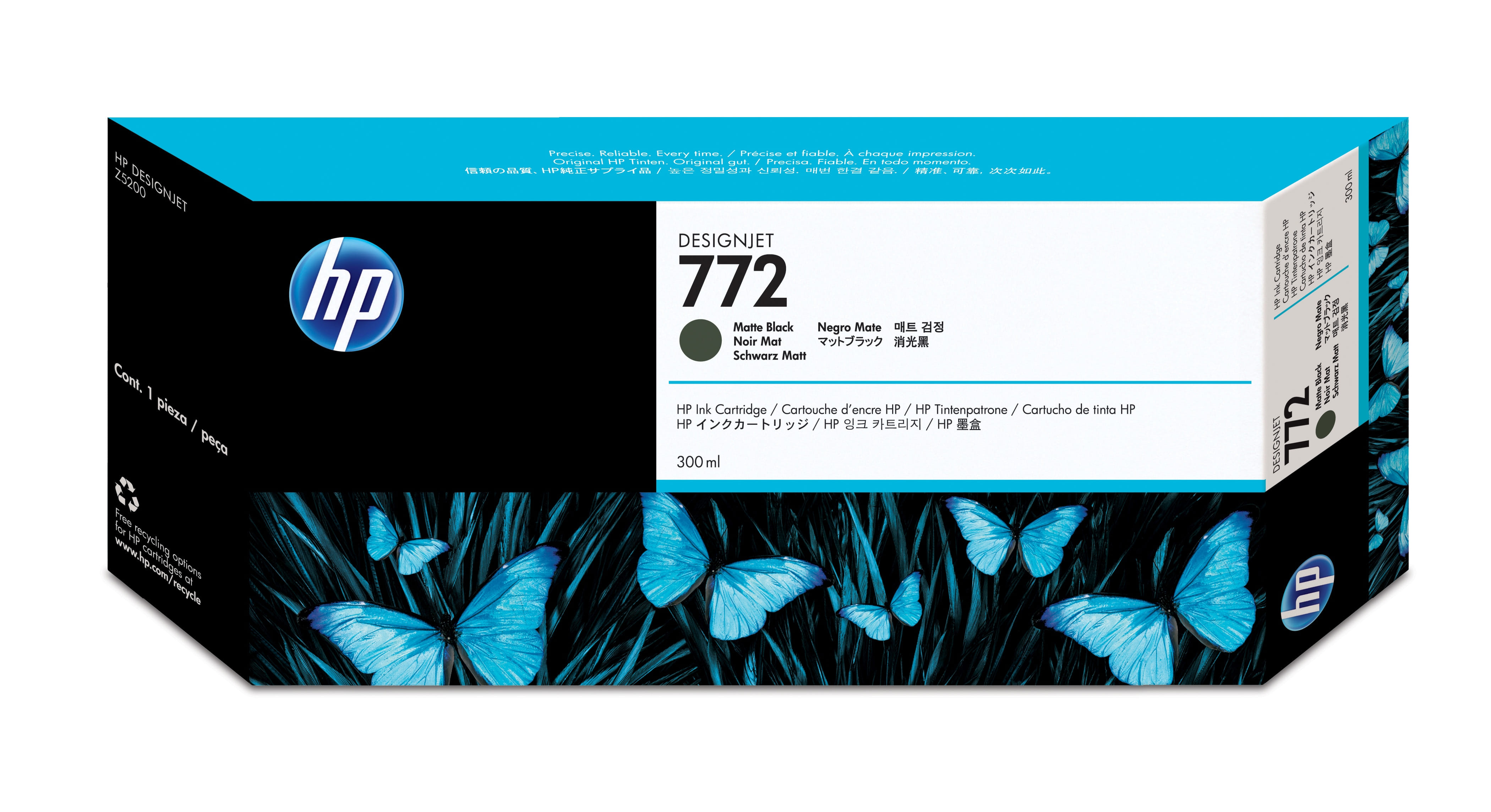HP 772 300ml Matt Black Ink Cartridge