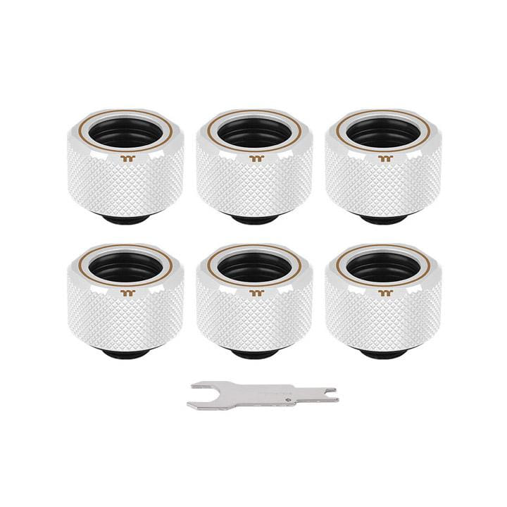 Thermaltake C-PRO G1/4 PETG Tube 16mm OD Compression - White 6pk