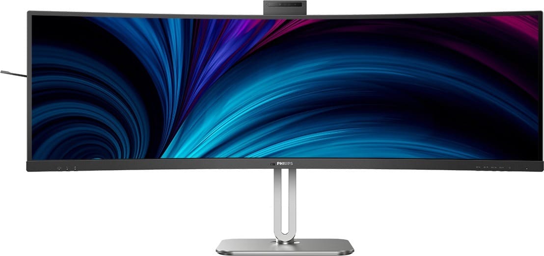(Manufacturer Refurbished) Philips 48.8" 5K DQHD Superwide VA USB-C Curved Business Monitor With Webcam