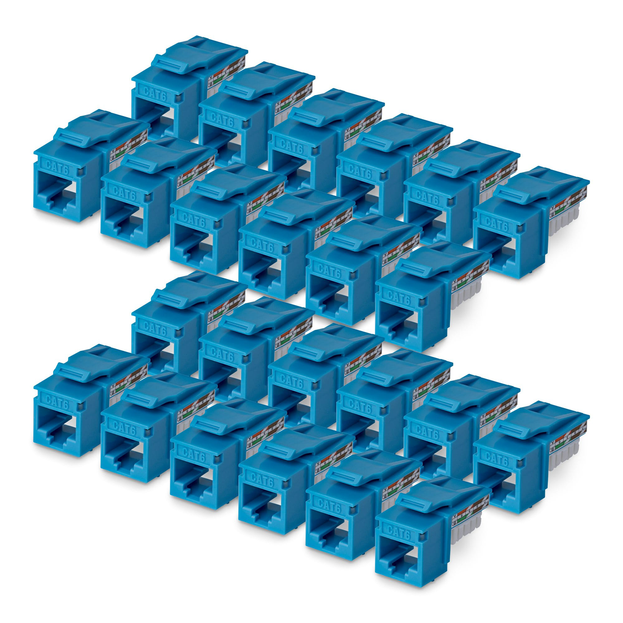 Startech Cat6 Keystone Jack 24-Pack 90-Deg 110 
