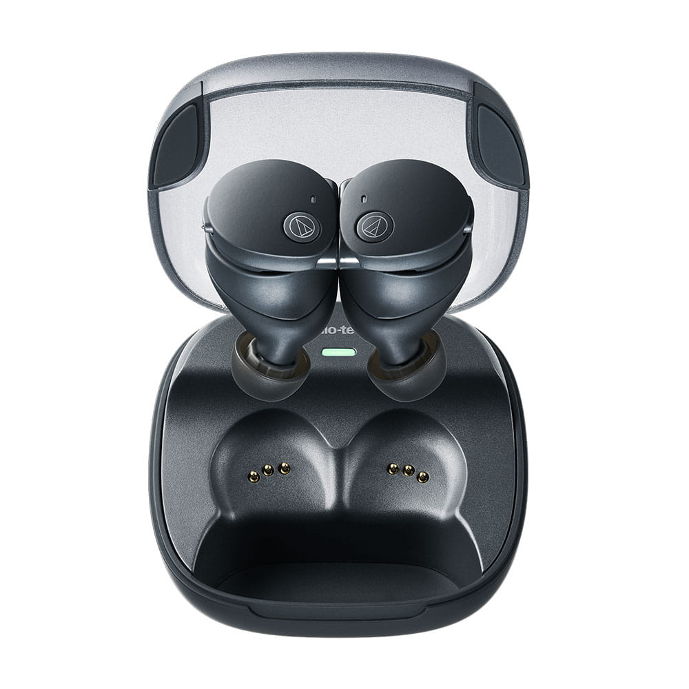 Audio-Technica Wireless Earbuds with Active Noise Cancelling Black