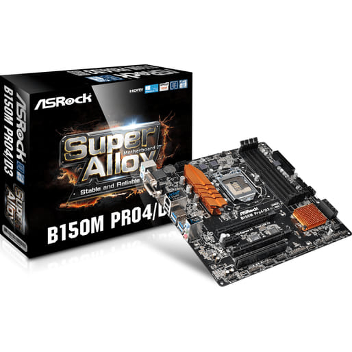 AsRock B150M PRO4/D3 LGA 1151 Micro-ATX Motherboard